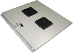 Блок вентиляторов в крышу шкафа Eco глубиной 800, 4 вентилятора, TWT-CBE-FAN4-8