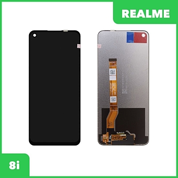 Дисплей для Realme 8i + тачскрин (черный) (100% LCD)
