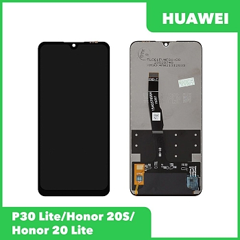 Дисплей (экран в сборе) для телефона Huawei P30 Lite, Honor 20S, Honor 20 Lite, COG (черный)