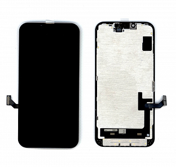 Дисплей для iPhone 14 + тачскрин черный с рамкой (In-Cell)