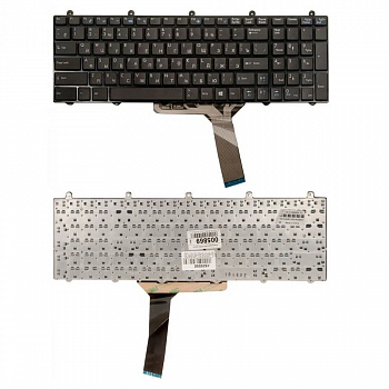 Клавиатура для ноутбука MSI GE60, GT60, GE70, GT70, GT780, 16F4, 1757, 1762, 16GC, черная, с рамкой